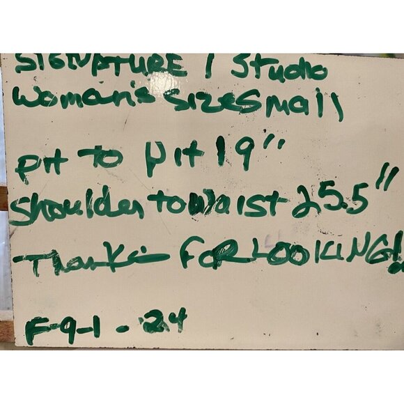 Signature 1 Studio Women Size Small Cold Shoulder Blouse Top Lace Accent - Picture 3 of 10